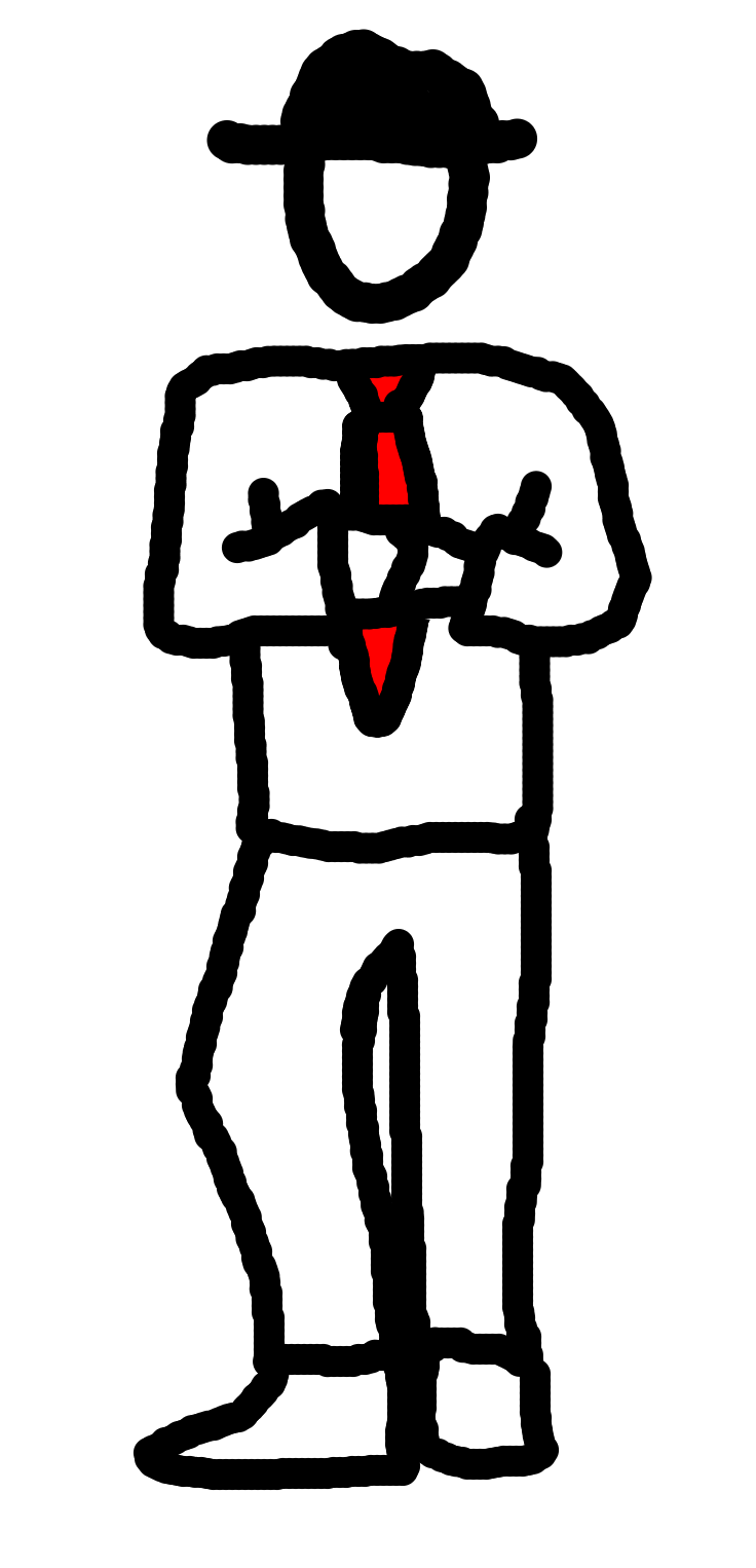 The linework Simon adopts a neutral pose, looking pensive and poignant